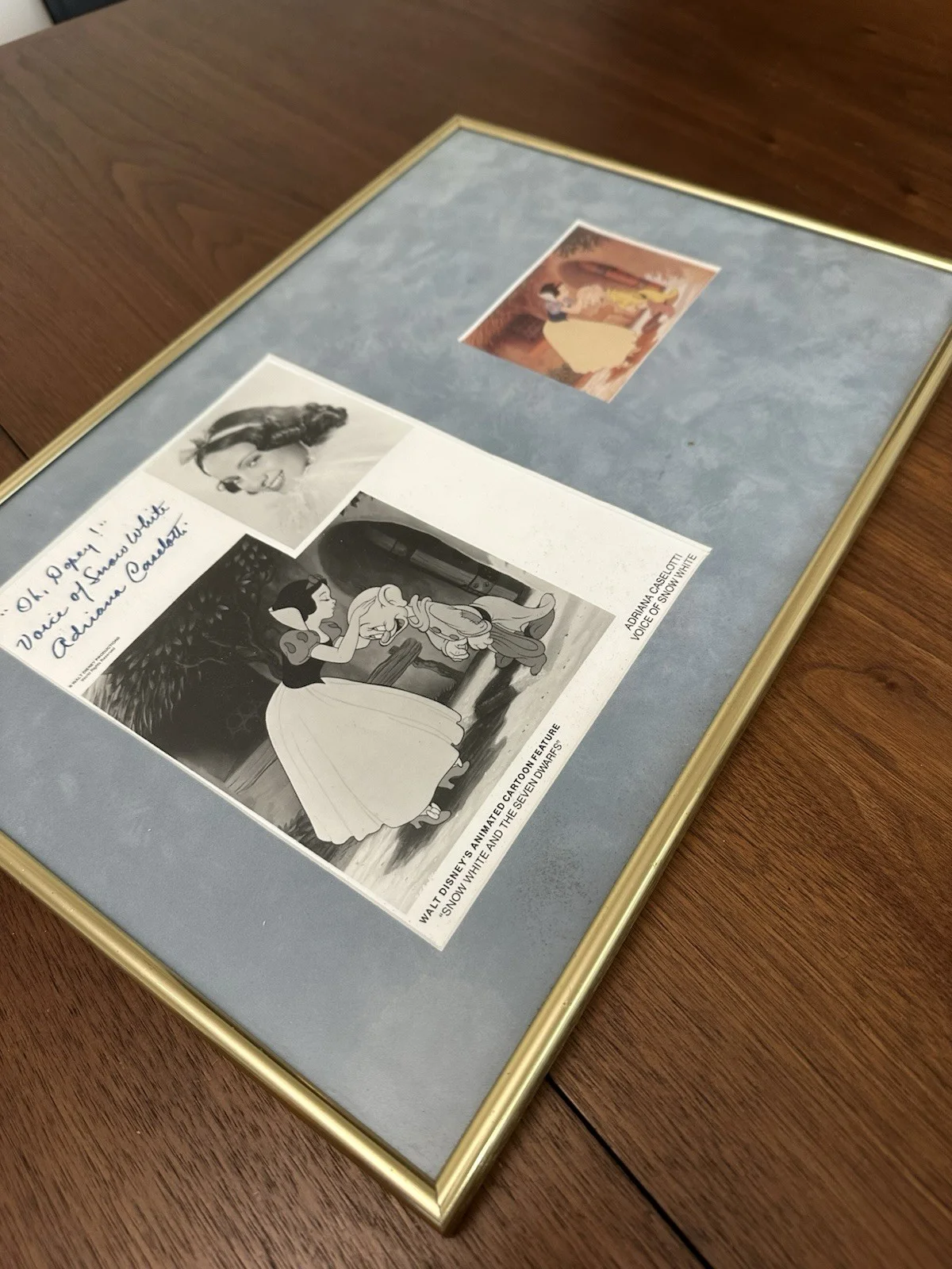 Adriana Caselotti — Adriana Caselotti Signed 8x10” Disney Snow White Voice Photo to “DOPEY”, изображение 3