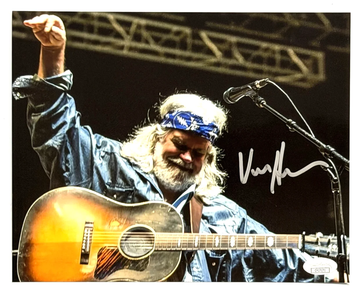 Vince Herman Signed 8x10 Photo Leftover Salmon Jamgrass Festival Auto JSA COA, изображение 2