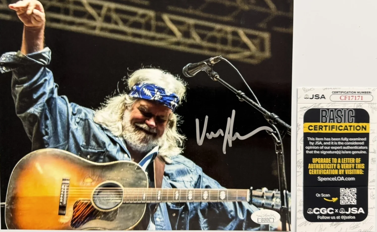 Vince Herman Signed 8x10 Photo Leftover Salmon Jamgrass Festival Auto JSA COA, изображение 4