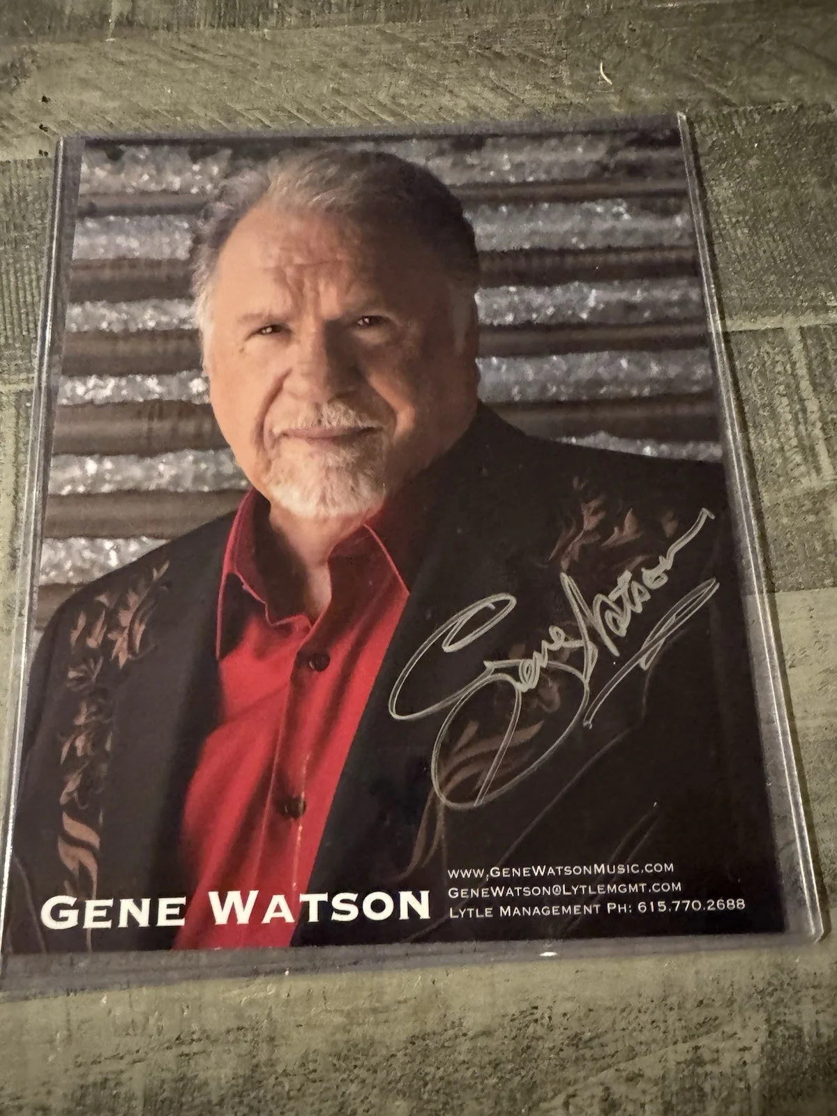 GENE WATSON Signed Autographed 8x10 Photo..COUNTRY MUSIC LEGEND, image 2