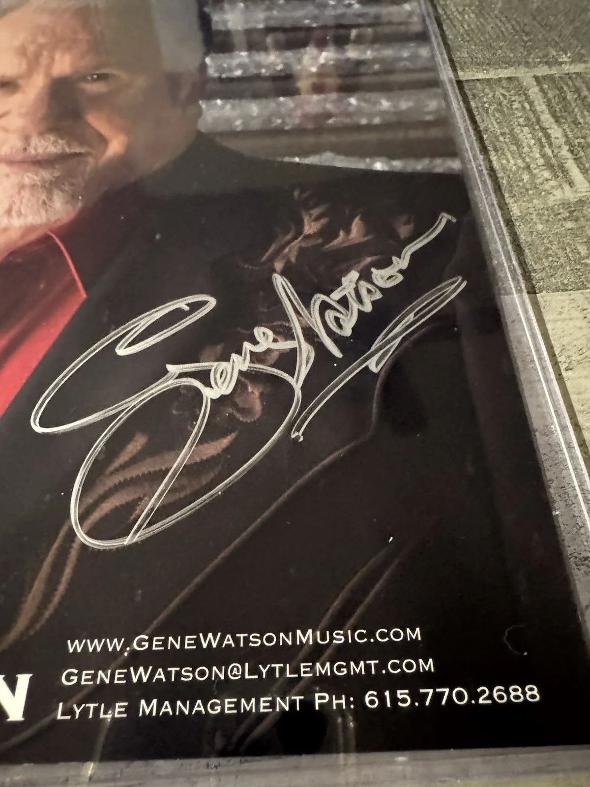 GENE WATSON Signed Autographed 8x10 Photo..COUNTRY MUSIC LEGEND, image 3