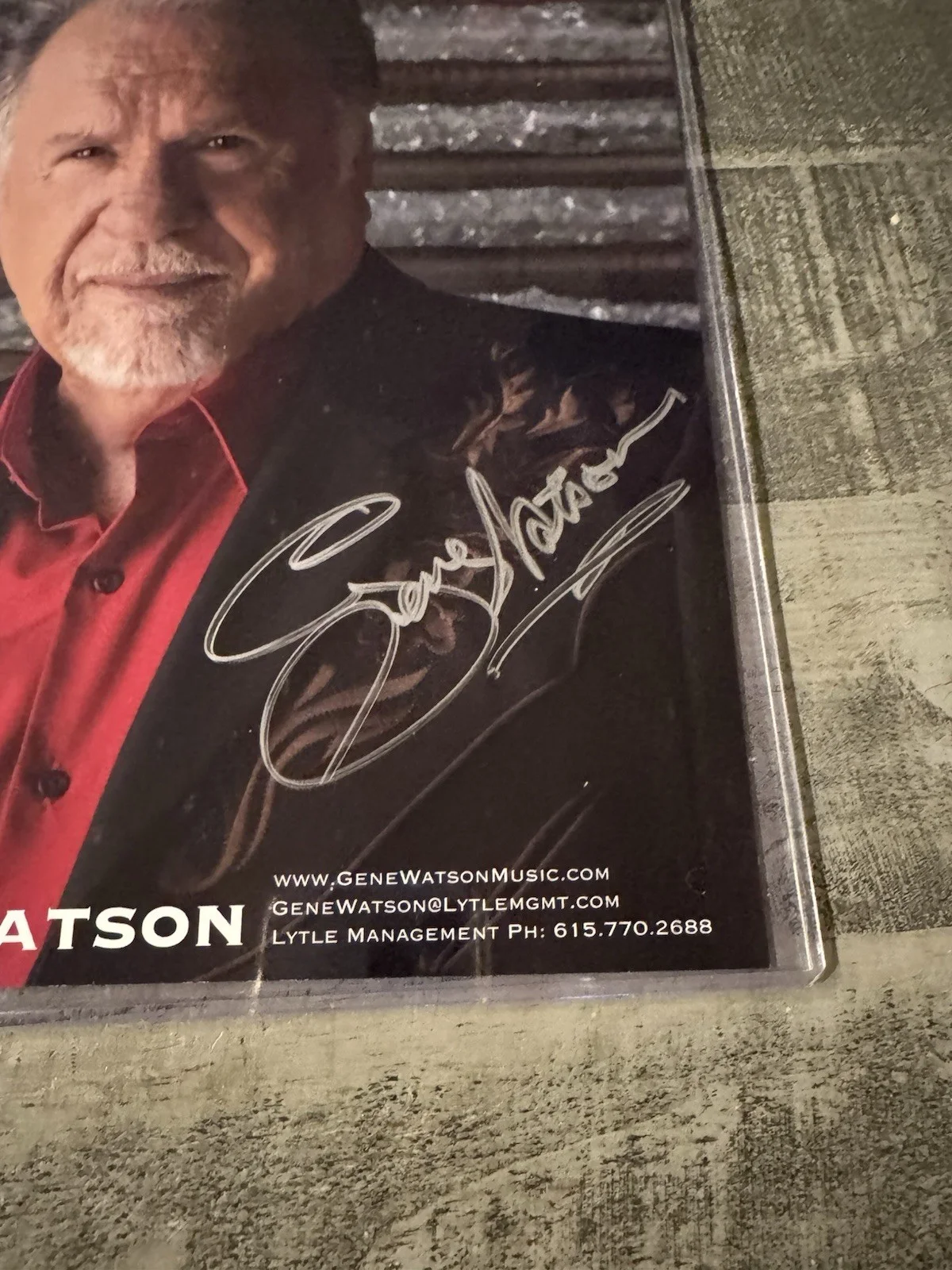 GENE WATSON Signed Autographed 8x10 Photo..COUNTRY MUSIC LEGEND, image 4