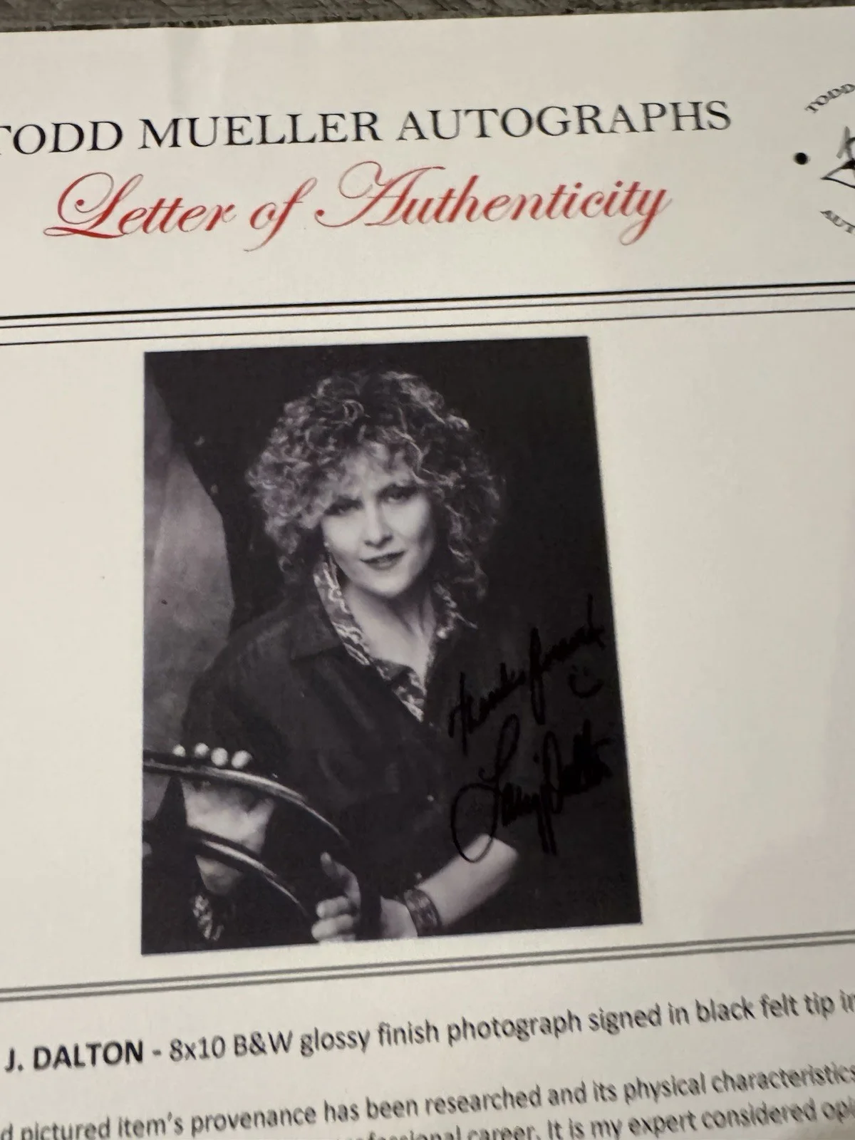 LACY J. DALTON Signed Autographed 8x10 Photo..COUNTRY MUSIC LEGEND..COA, изображение 3