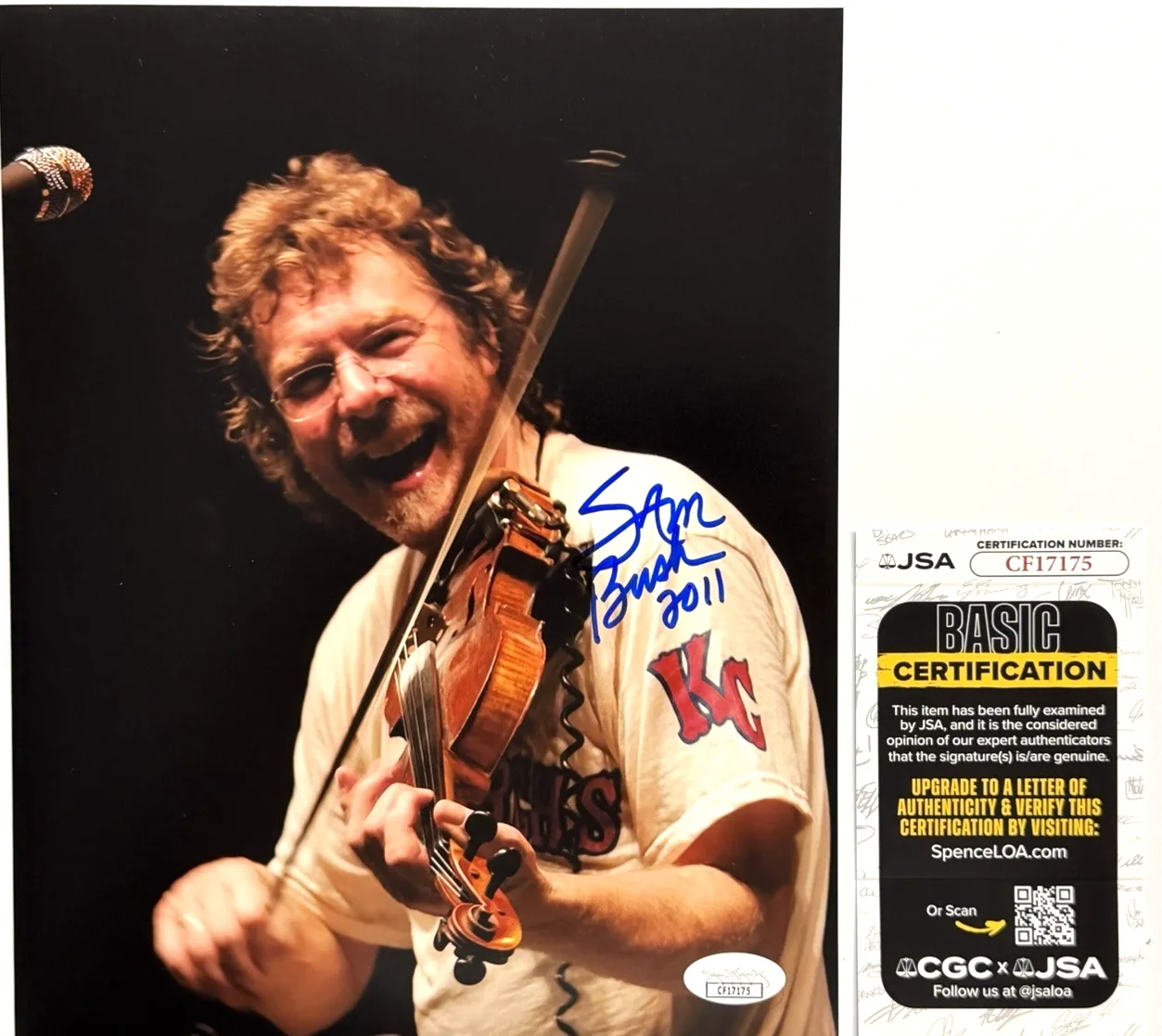 Sam Bush Signed 8x10 Photo Autographed Bluegrass Legend JSA COA CF17175 Mandolin, изображение 4