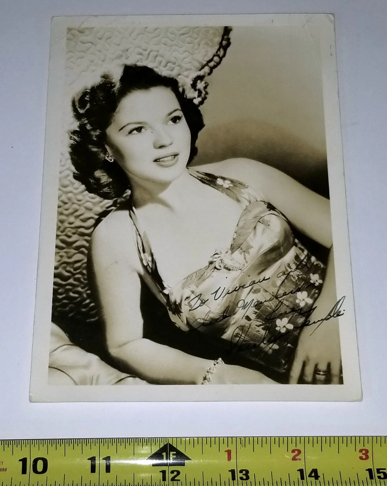 Shirley Temple — SHIRLEY TEMPLE SIGNED 5x7 PHOTO AUTOGRAPHED BLACK WHITE HOLLYWOOD MOVIE STAR VTG, изображение 3