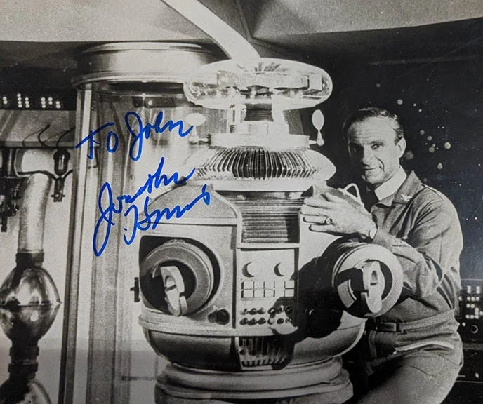 Jonathan Harris — Lost In Space Jonathan Harris Signed Autograph Photo Dr. Zachary Smith Robot, image 2