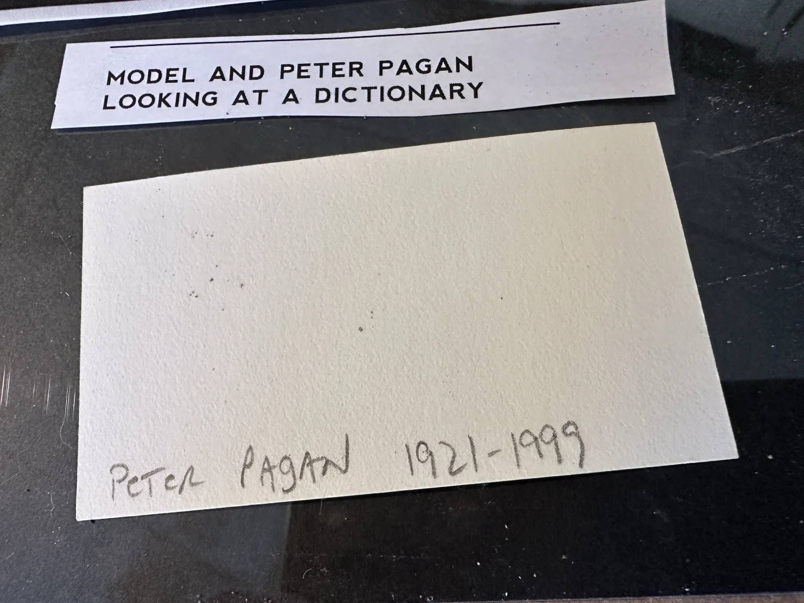 Peter Pagan 1921-1999 Actor Signed Autographed 2" x 3 1/2" Card, image 4