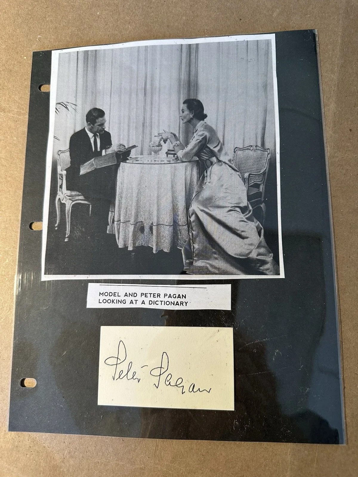 Peter Pagan 1921-1999 Actor Signed Autographed 2" x 3 1/2" Card, image 5