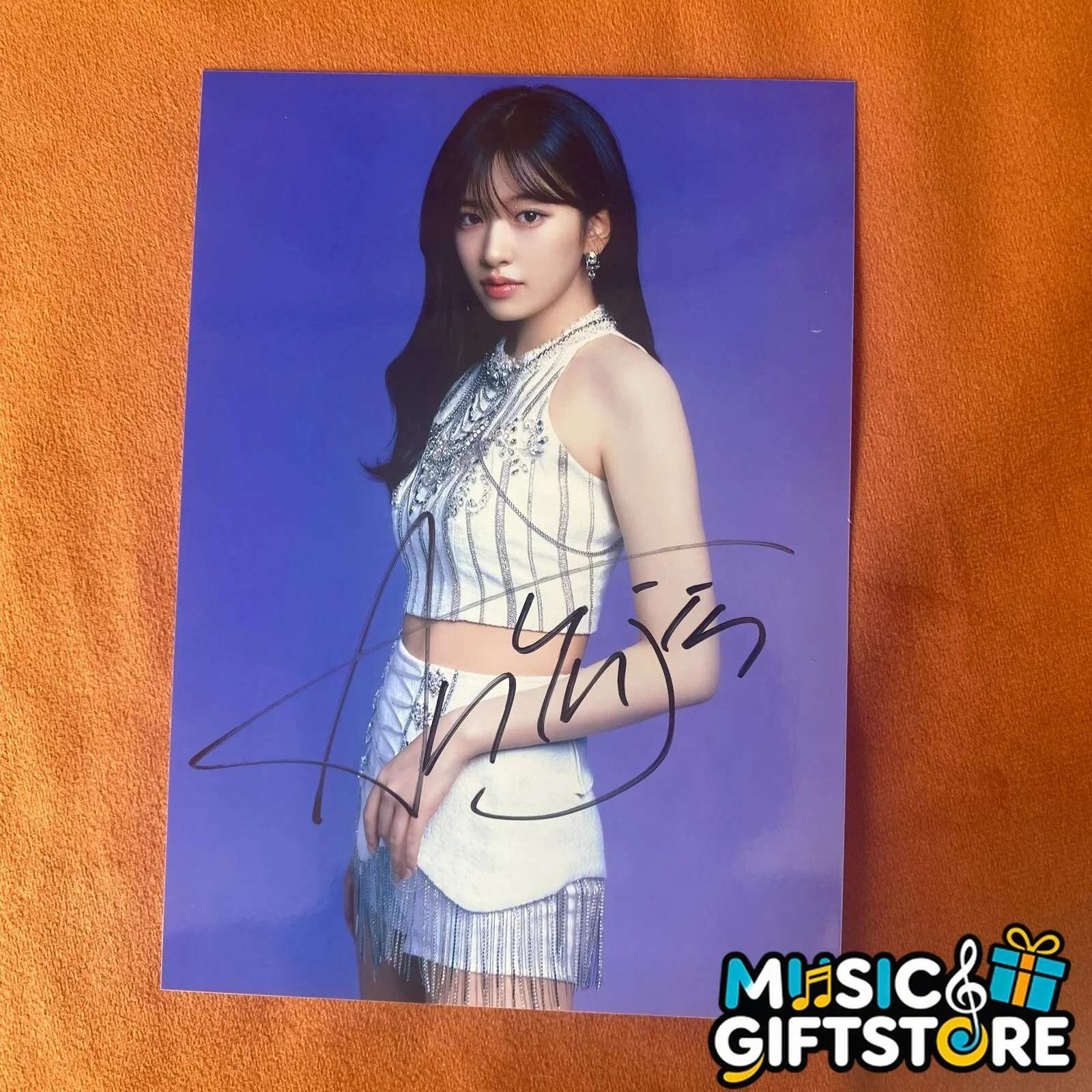 IVE An YuJin Autographed Signed Photo Autographs K-POP Collectibles 2024B #MUGS, изображение 3