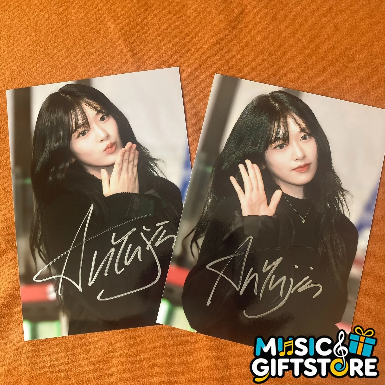 IVE An YuJin Autographed Signed Photo Autographs K-POP Collectibles 2024D #MUGS, изображение 2