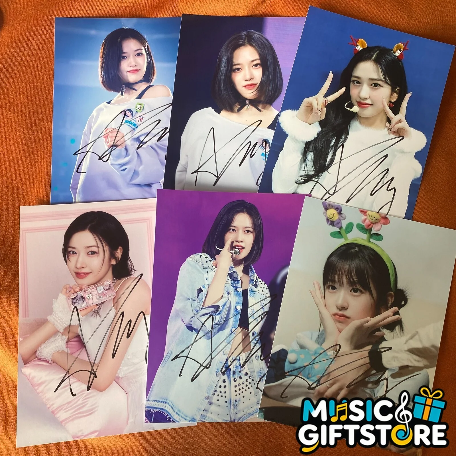 IVE An YuJin Autographed Signed Photo Autographs K-POP Collectibles 2024E #MUGS, изображение 2