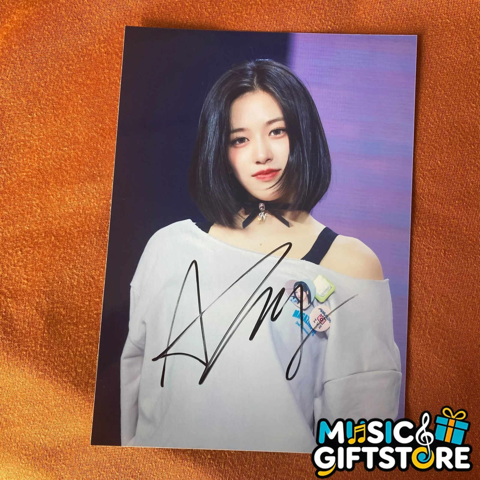 IVE An YuJin Autographed Signed Photo Autographs K-POP Collectibles 2024E #MUGS, изображение 5