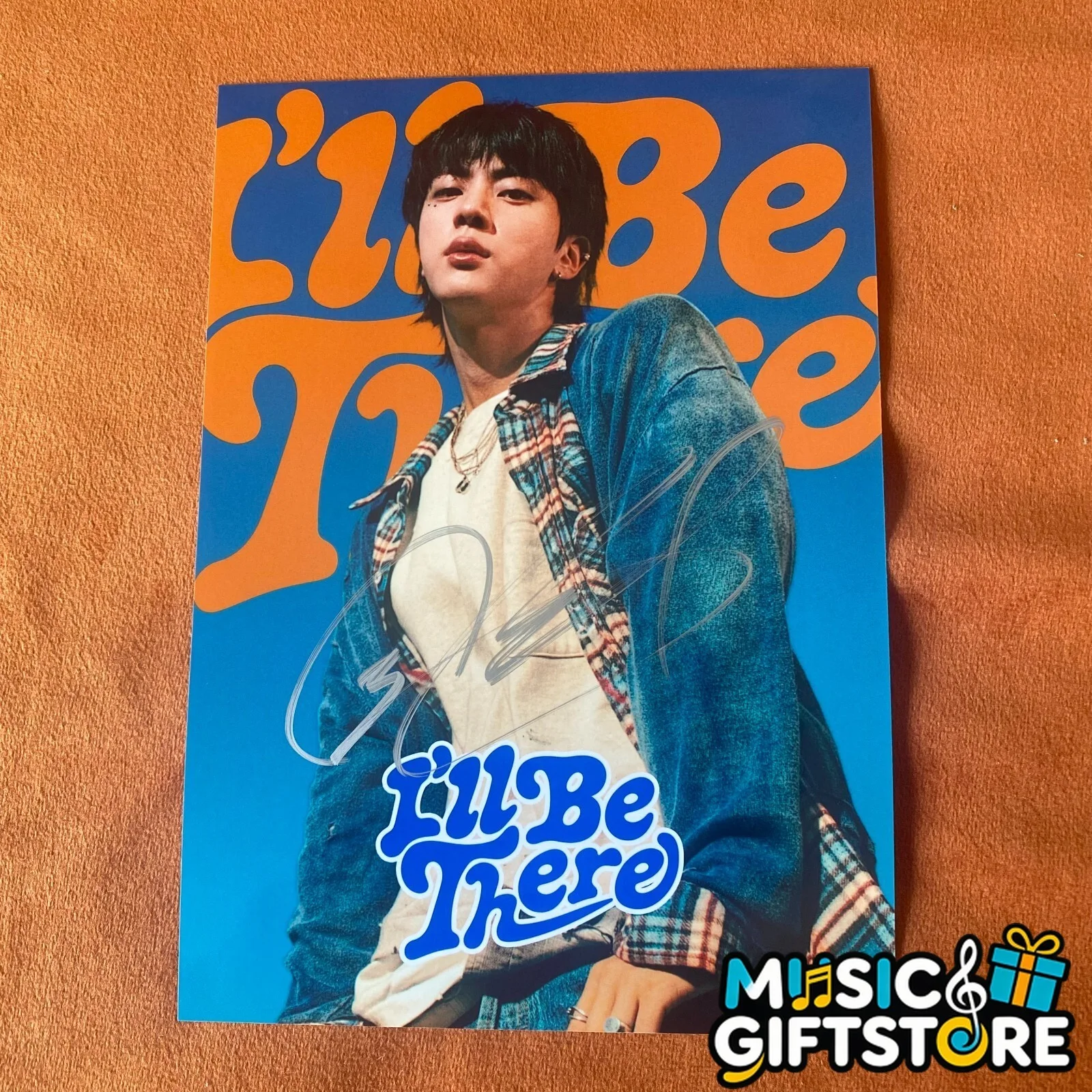 BTS JIN AUTOGRAPHED SIGNED PHOTO K-POP COLLECTION 4*6 2024B #MUGS, изображение 4