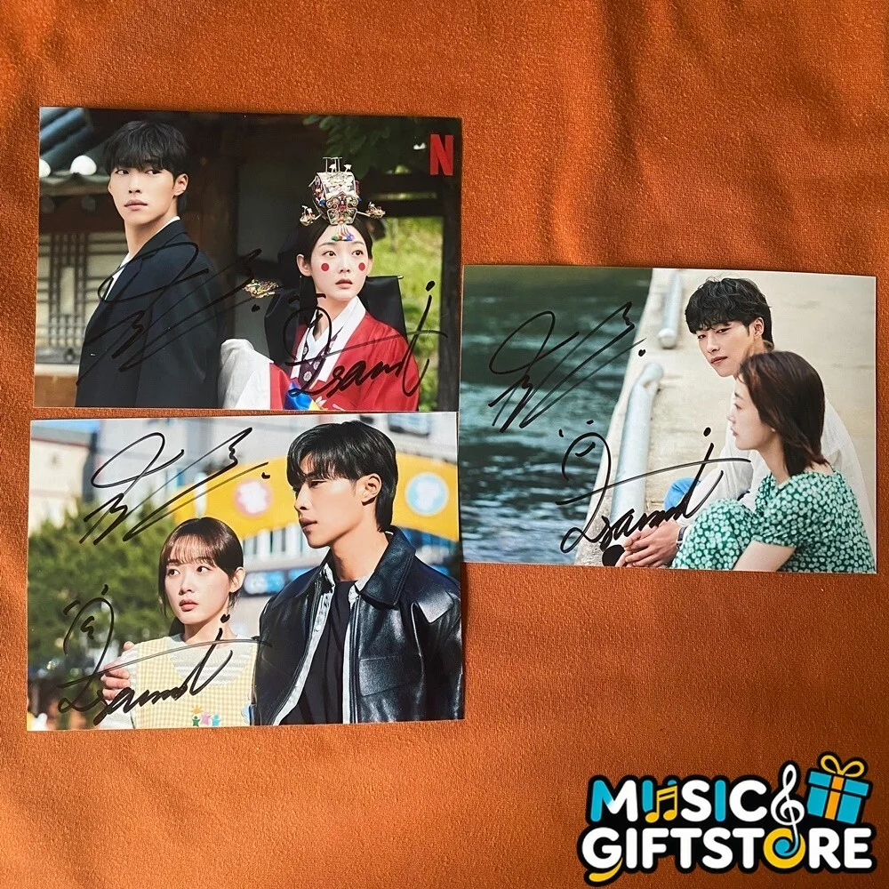 Mr.Plankton Woo Do-hwan Lee Yu Mi Autographed Signed Photo 4*6 K-POP 2024 #MUGS, image 2