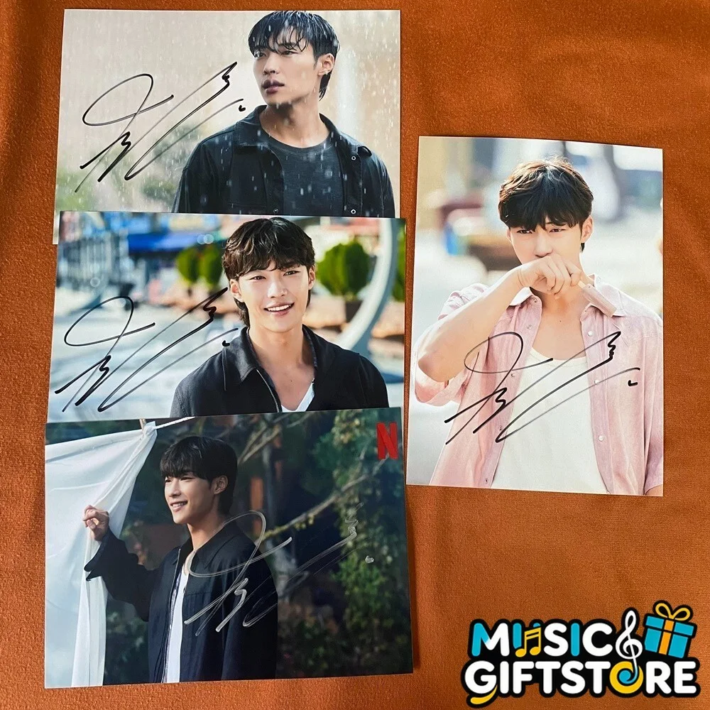 Mr.Plankton Woo Do-hwan Autographed Signed Photo Autographs 4*6 K-POP 2024A #MUG, изображение 2