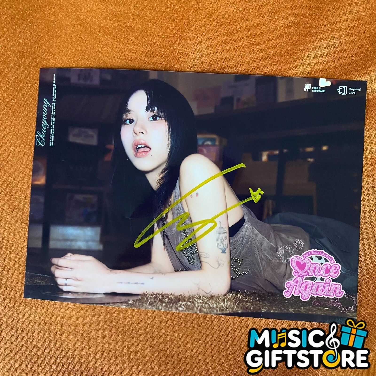 TWICE ONCE AGAIN Autographed Signed Photo 4*6 K-POP Collection 2024 #MUGS, изображение 5
