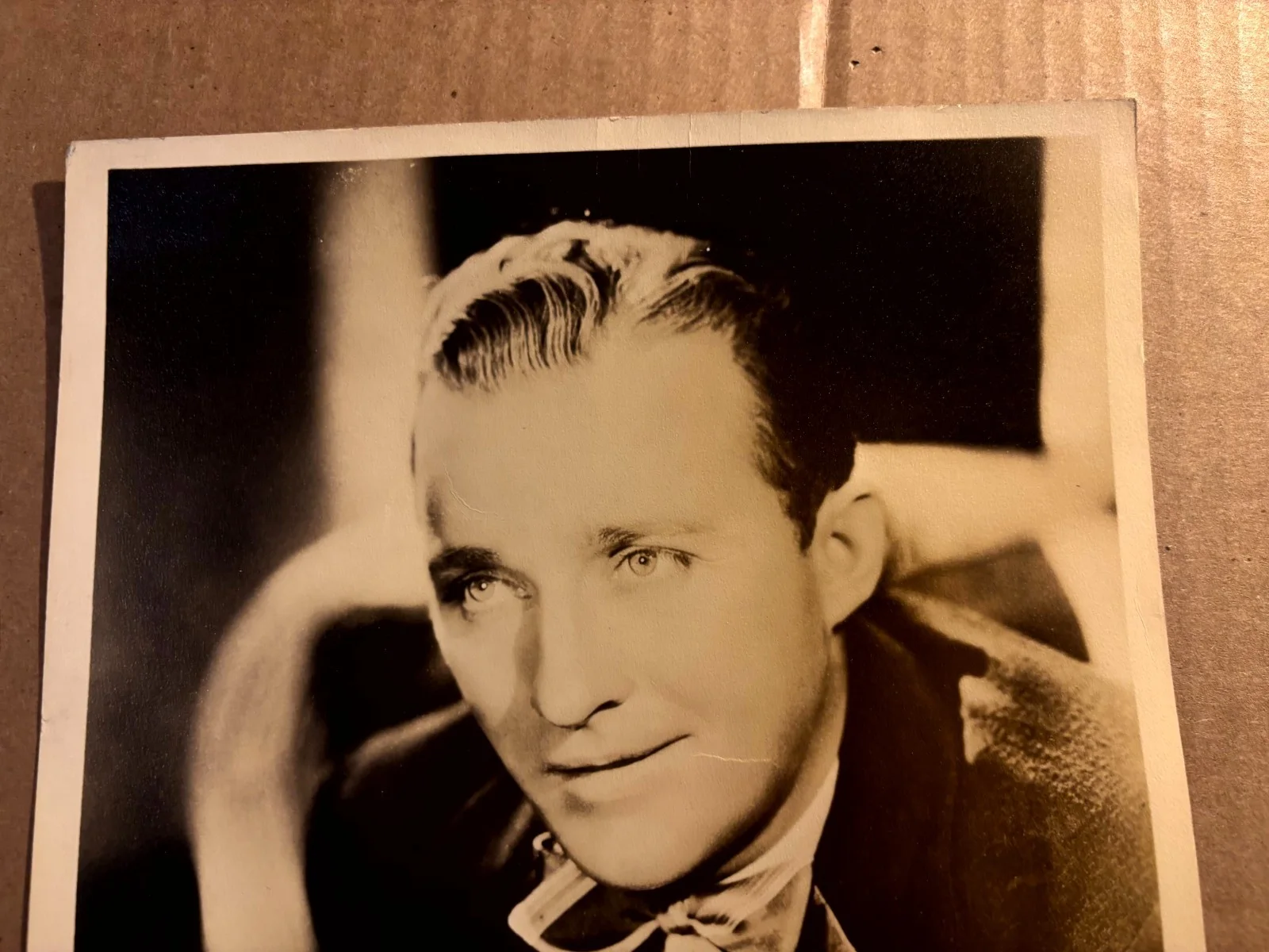 Bing Crosby Very Rare Very Early Autographed 8/10 Photo 30s Road Movies, изображение 2