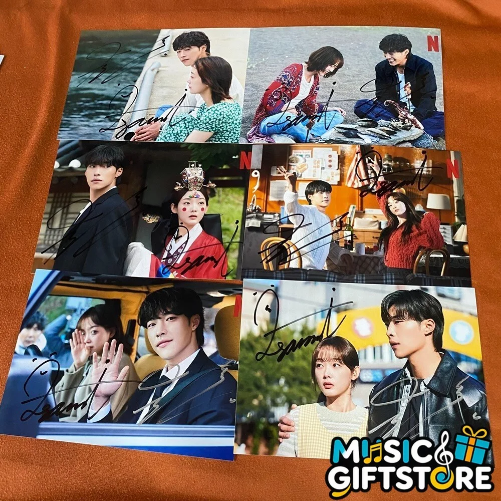 Mr.Plankton Woo Do-hwan Lee Yu Mi Autographed Signed Photo 4*6 K-POP 2024D #MUGS, image 2