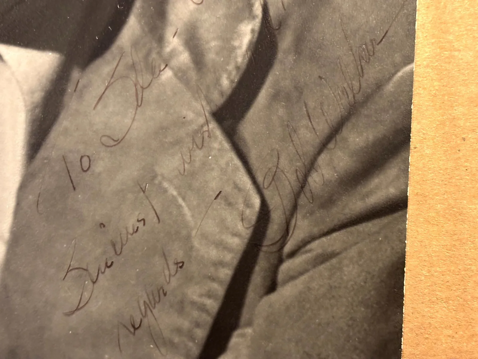 Robert Walker Extremely Rare Very Early Autographed Oversize 9/12 Photo 40s, изображение 5