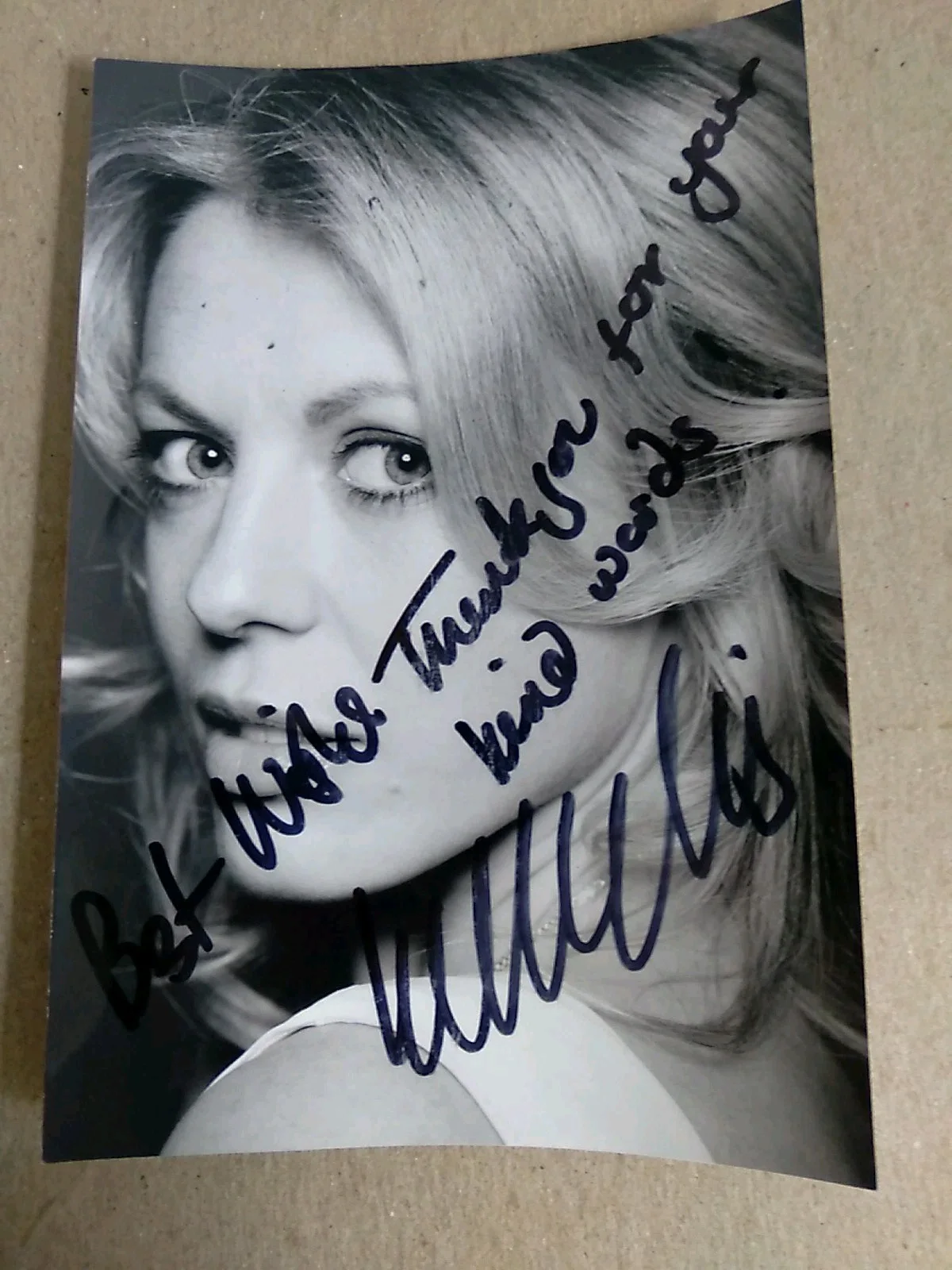 Kelly Adams Signed Autograph 6x4in Black And White Photo, изображение 2