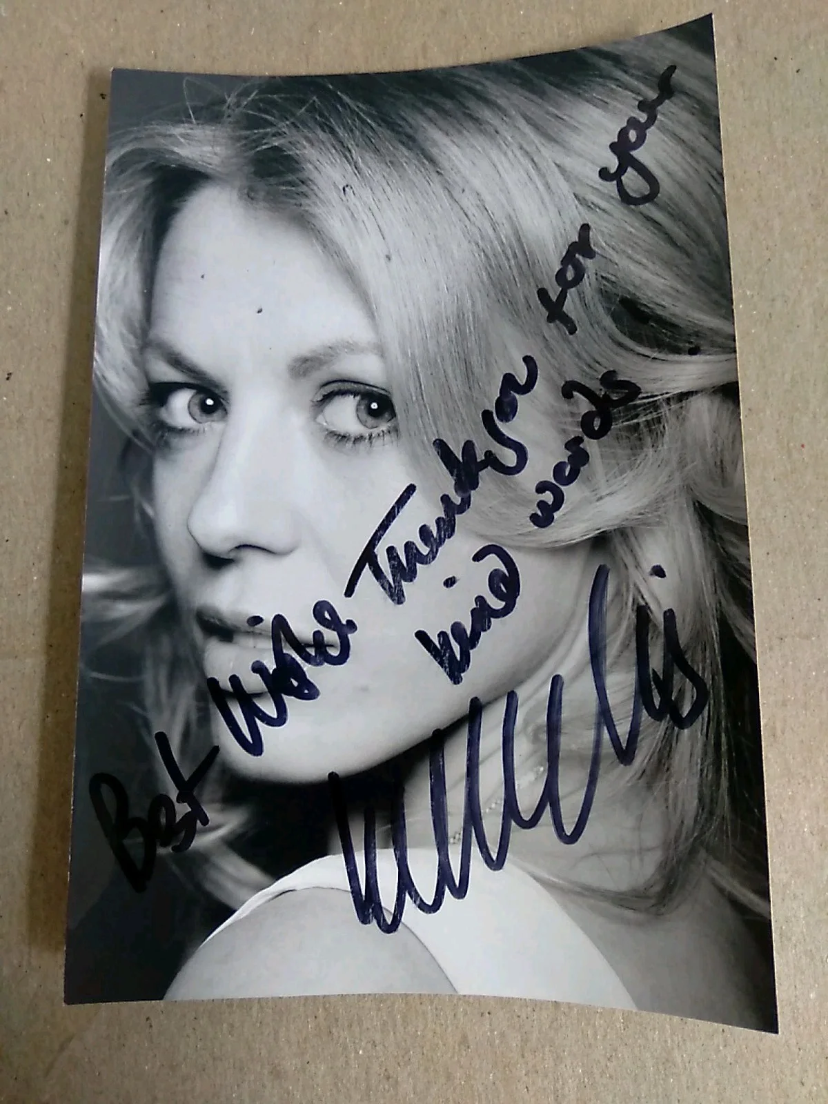 Kelly Adams Signed Autograph 6x4in Black And White Photo, изображение 3