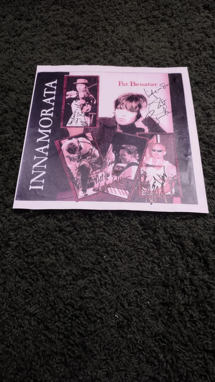 Pat Benatar - Signed By Pat And All 7 Band Members With Neil On A Record Flat, изображение 2