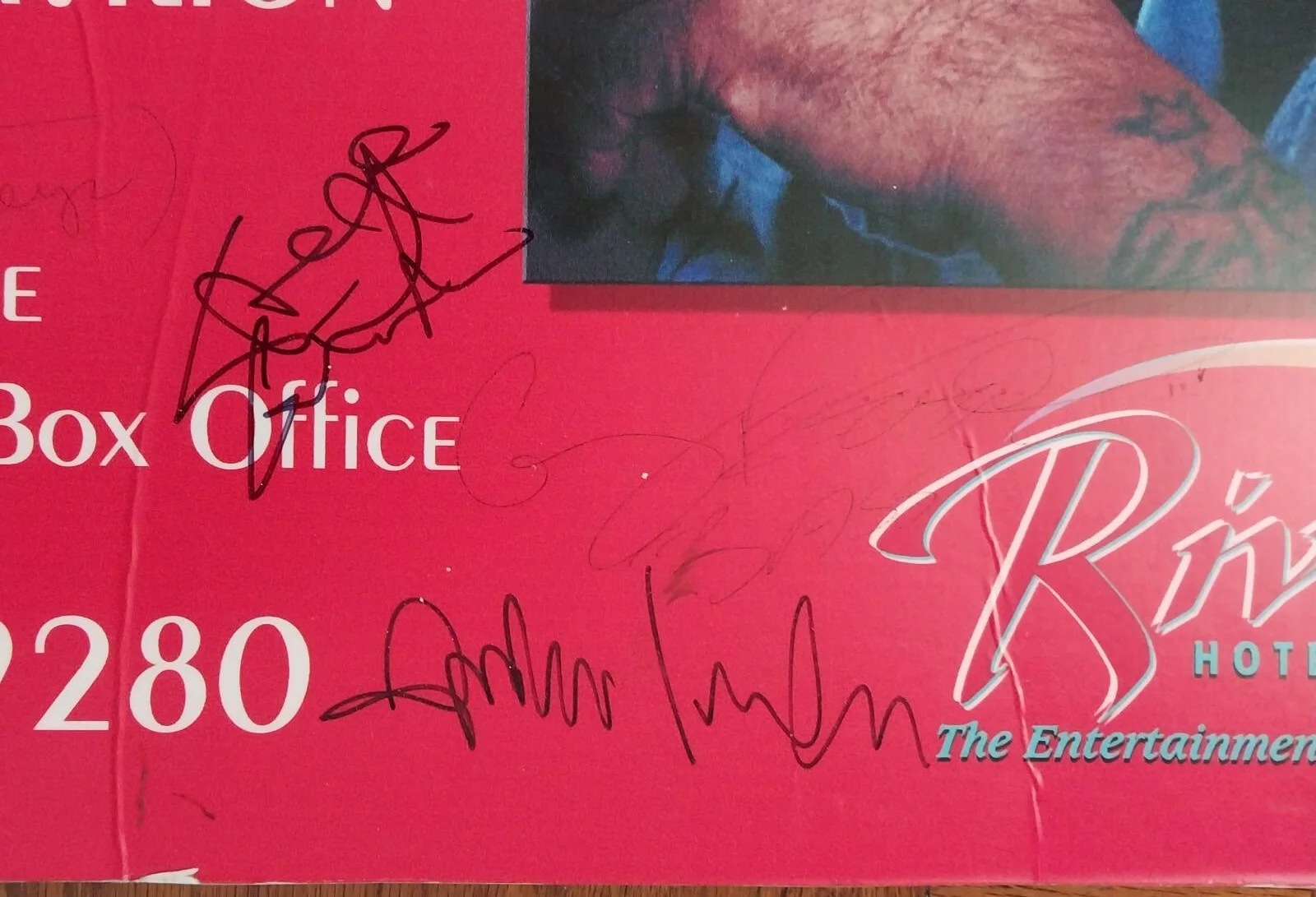 2001 Blood Sweat & Tears BAND SIGNED concert poster David Clayton-Thomas, изображение 3