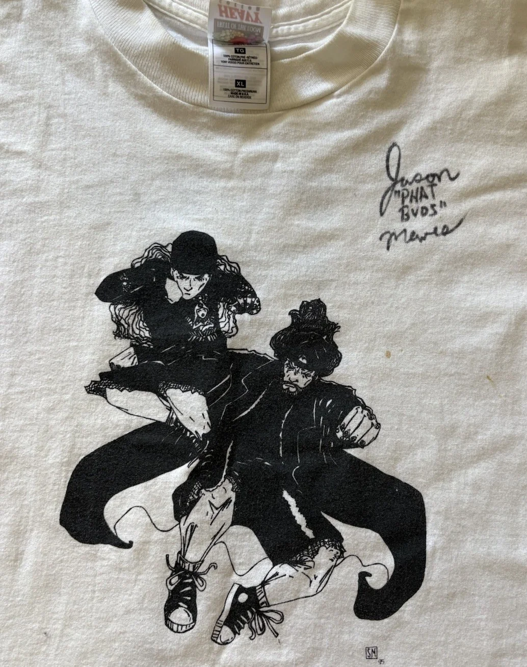 Jason Mewes — Vintage Jason Mewes Signed T-Shirt With Custom Design, изображение 4