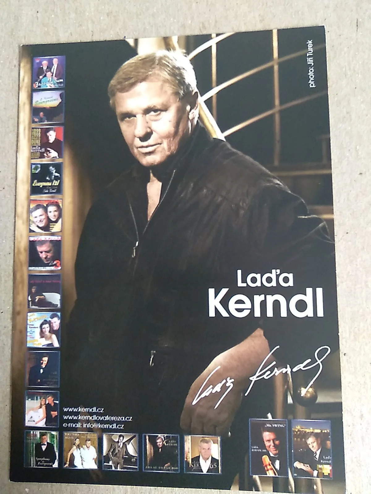 Lad'a Kerndl Signed Autograph 6x4in Card, image 2