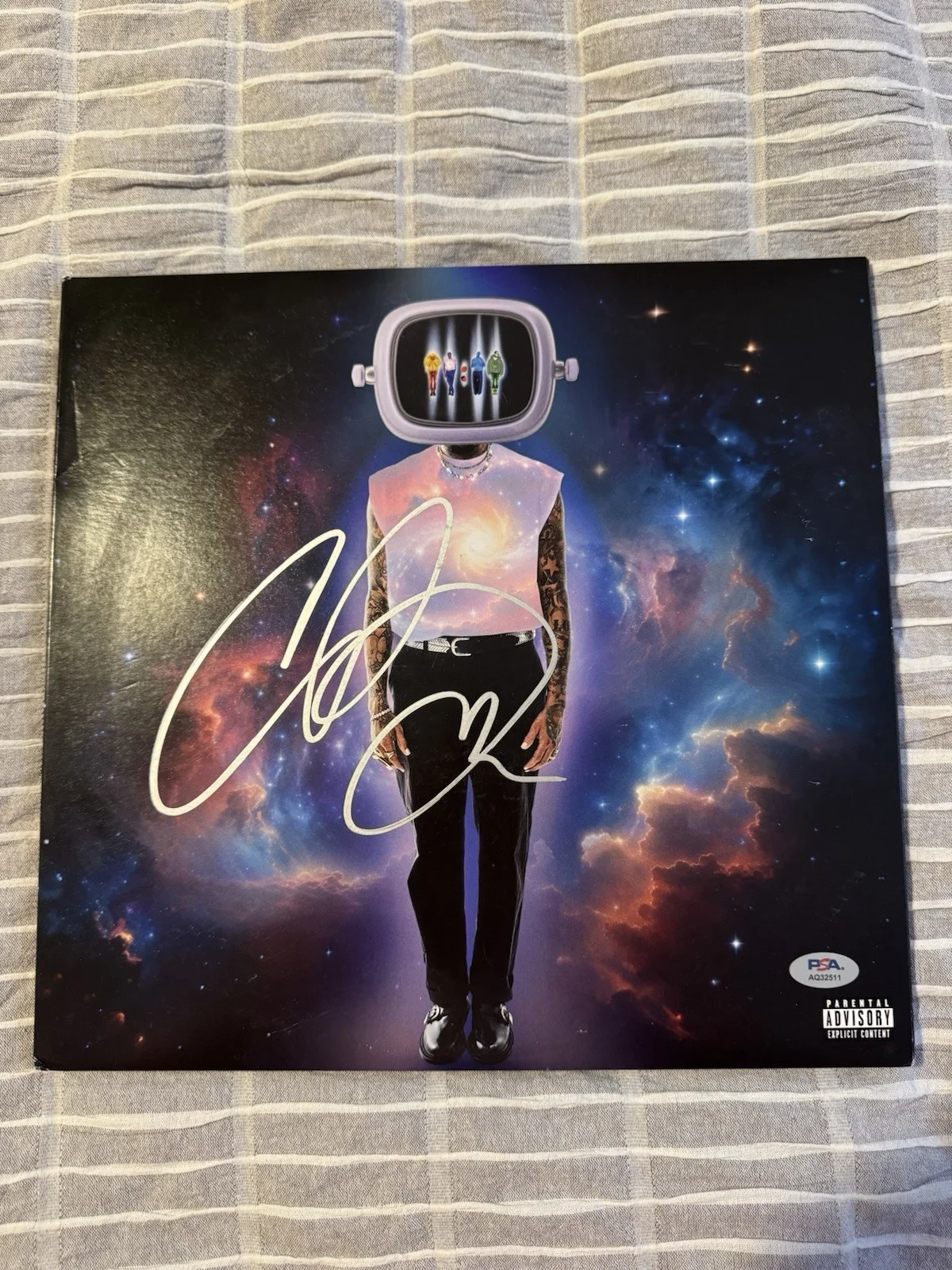 CHRIS BROWN SIGNED VINYL LP ALBUM 11:11 PSA COA AUTHENTIC AUTOGRAPH MUSIC AUTO, image 3