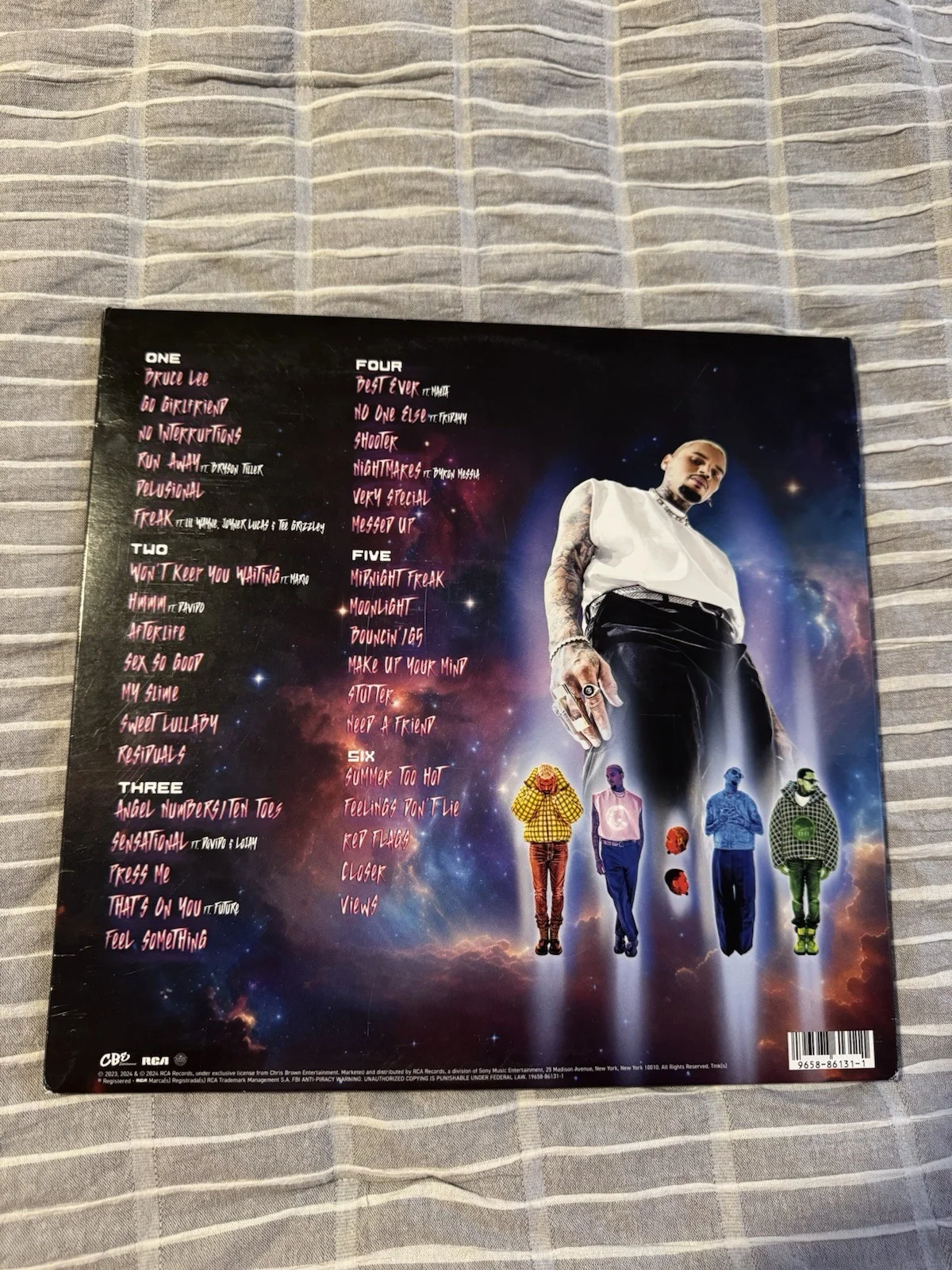 CHRIS BROWN SIGNED VINYL LP ALBUM 11:11 PSA COA AUTHENTIC AUTOGRAPH MUSIC AUTO, image 4