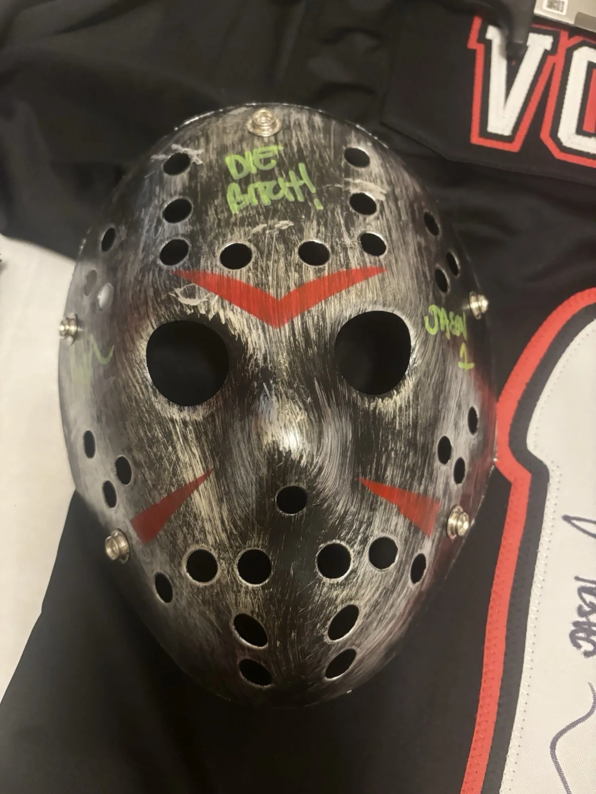 Ari Lehman — Friday The 13th Autograph Set Of 5 Items Signed By 1st Jason Ari Lehman BGS Cert, image 2