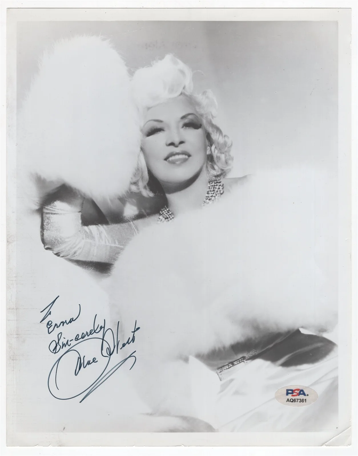 May West — MAY WEST Autographed 8x10 Photo PSA/DNA American Actress
