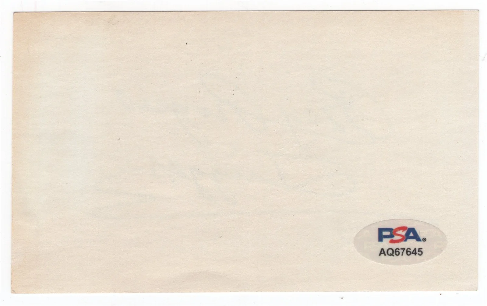 ROY ROGERS — ROY ROGERS Autographed Index Card PSA/DNA American Actor Singer, image 2