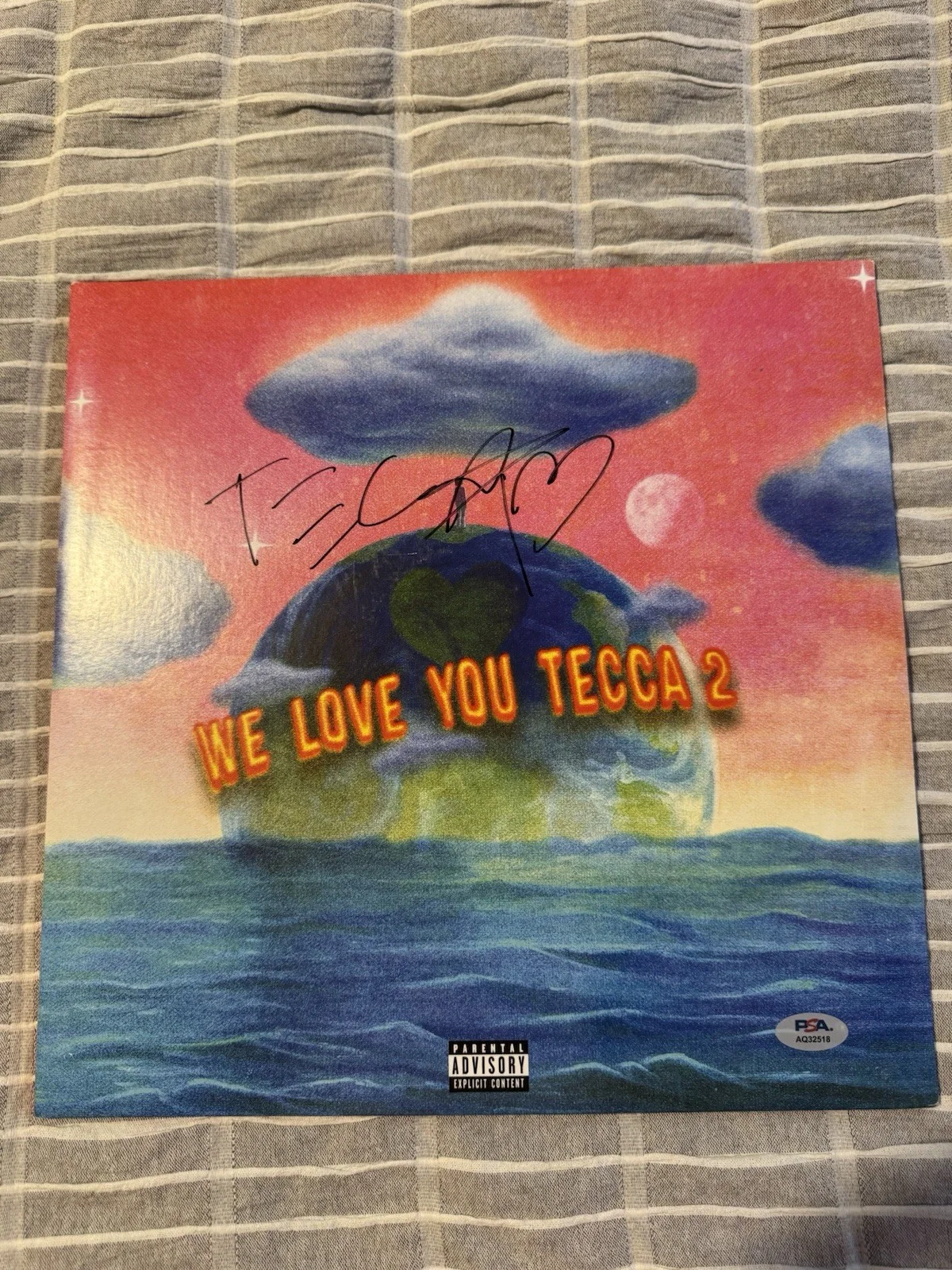 LIL TECCA SIGNED VINYL ALBUM WE LOVE YOU TECCA 2 PSA COA AUTHENTIC AUTOGRAPH RAP, изображение 3