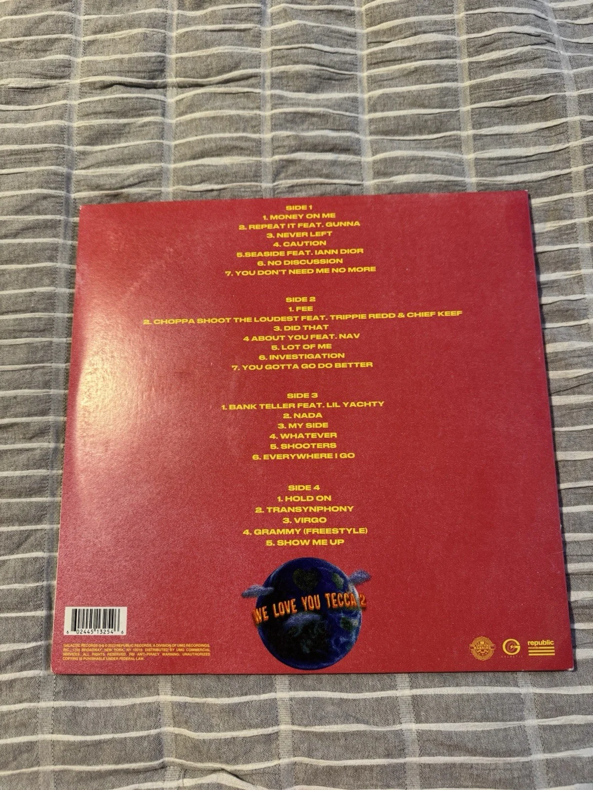 LIL TECCA SIGNED VINYL ALBUM WE LOVE YOU TECCA 2 PSA COA AUTHENTIC AUTOGRAPH RAP, изображение 4
