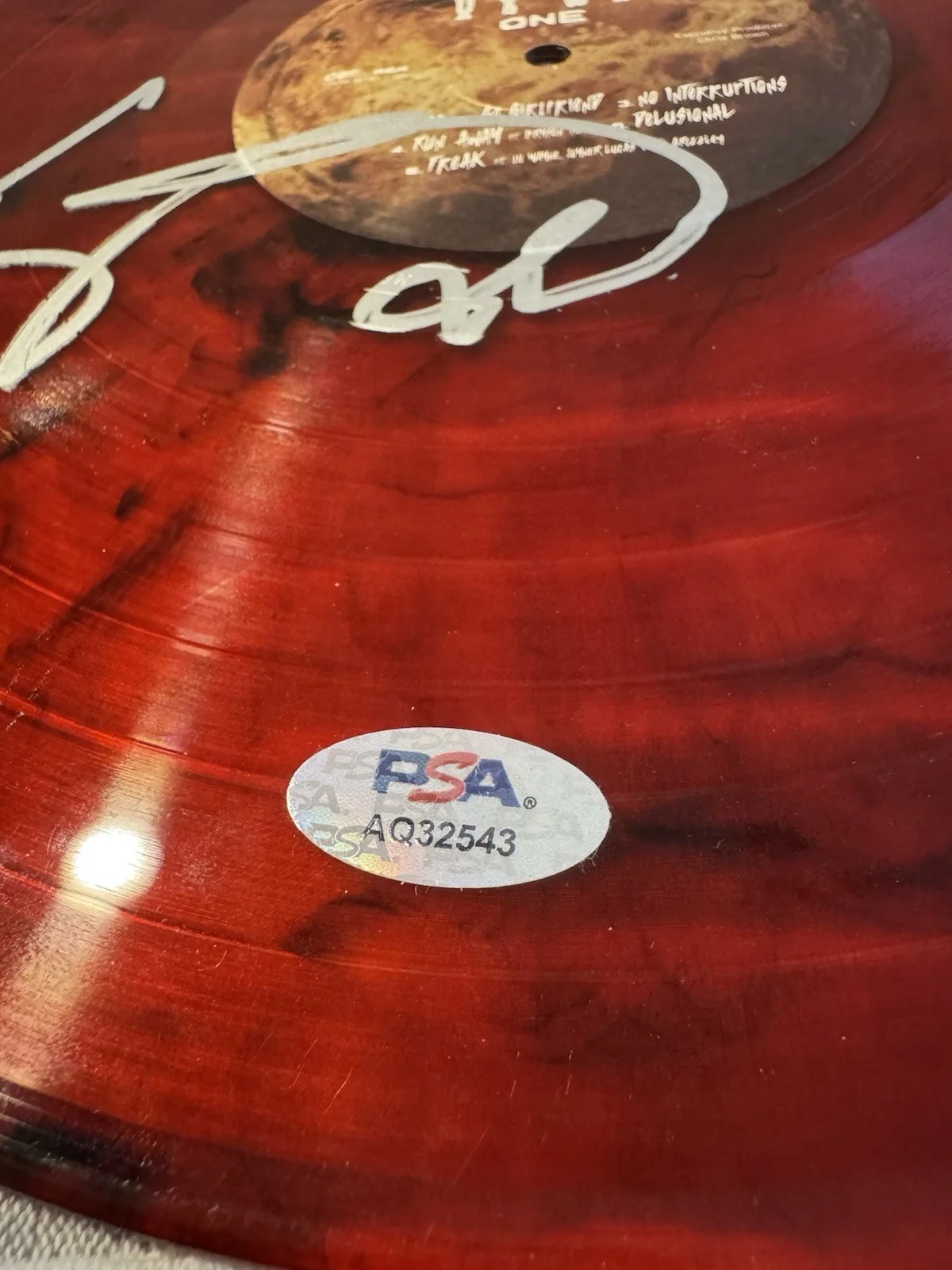 CHRIS BROWN SIGNED VINYL RECORD DISC PSA COA AUTHENTIC AUTOGRAPH MUSIC AUTO RARE, image 2