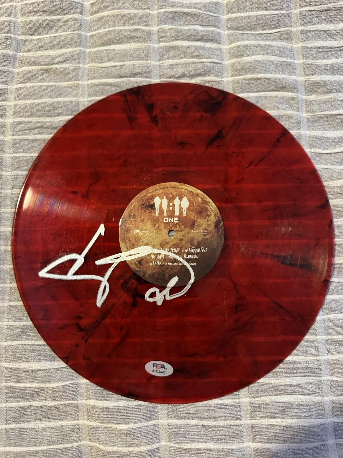 CHRIS BROWN SIGNED VINYL RECORD DISC PSA COA AUTHENTIC AUTOGRAPH MUSIC AUTO RARE, image 3