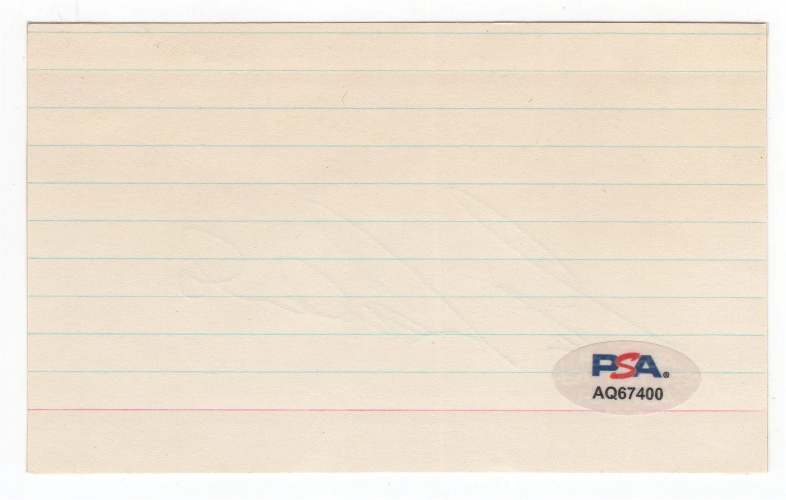 GUY LOMBARDO — GUY LOMBARDO Autographed Index Card PSA/DNA Big Band Leader, изображение 2