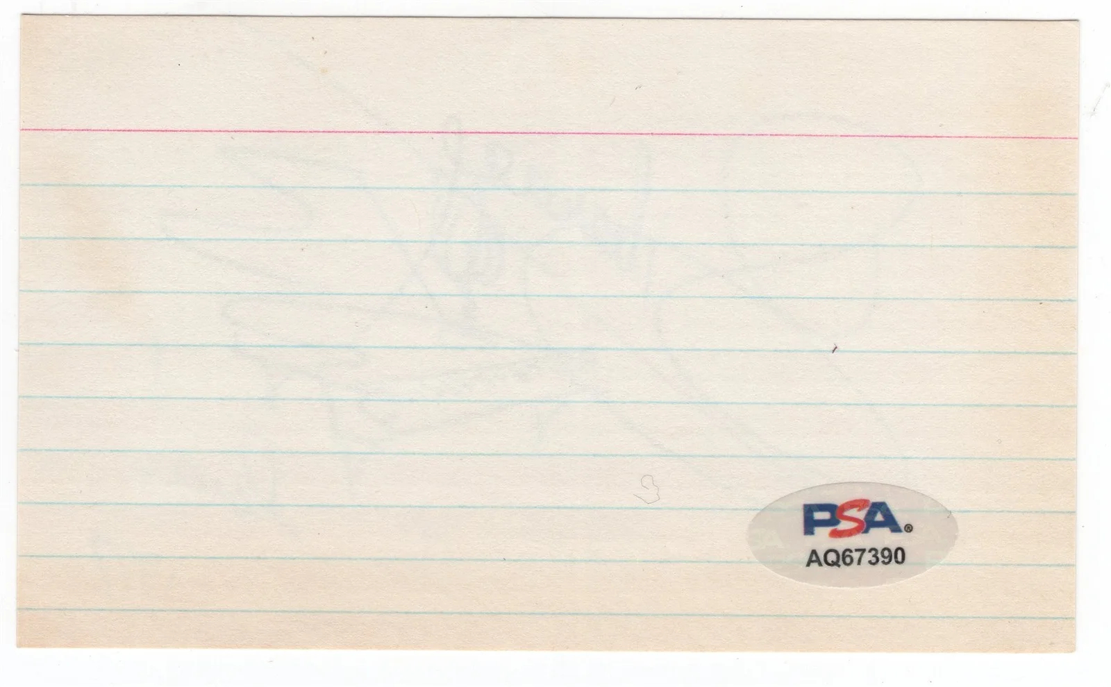 LIBERACE — LIBERACE Signed Index Card PSA/DNA American Pianist, Singer & Entertainer, изображение 2