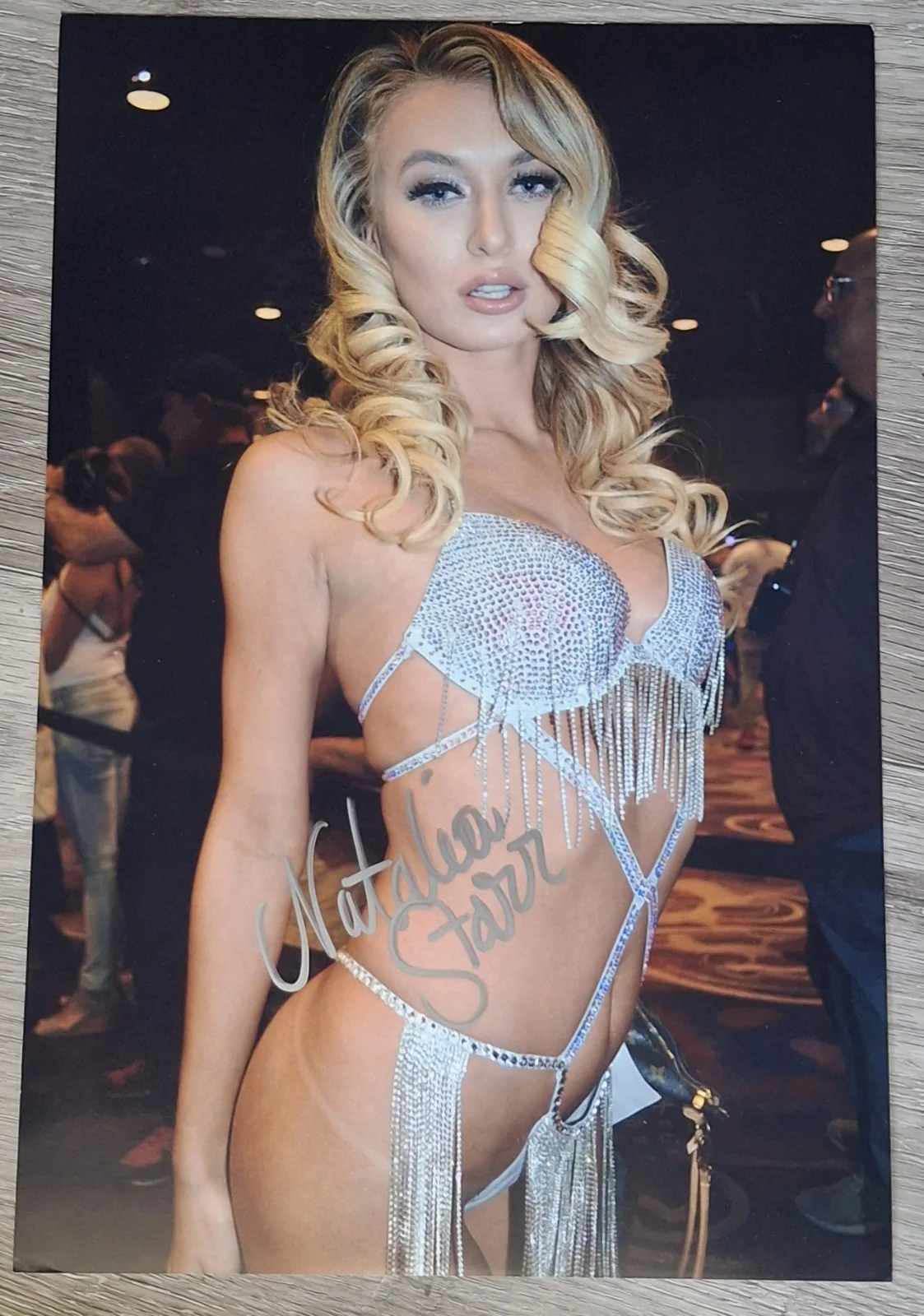 Natalia Starr Signed 8x12" Original PHOTO #2 - AVN Awards Dress, image 3
