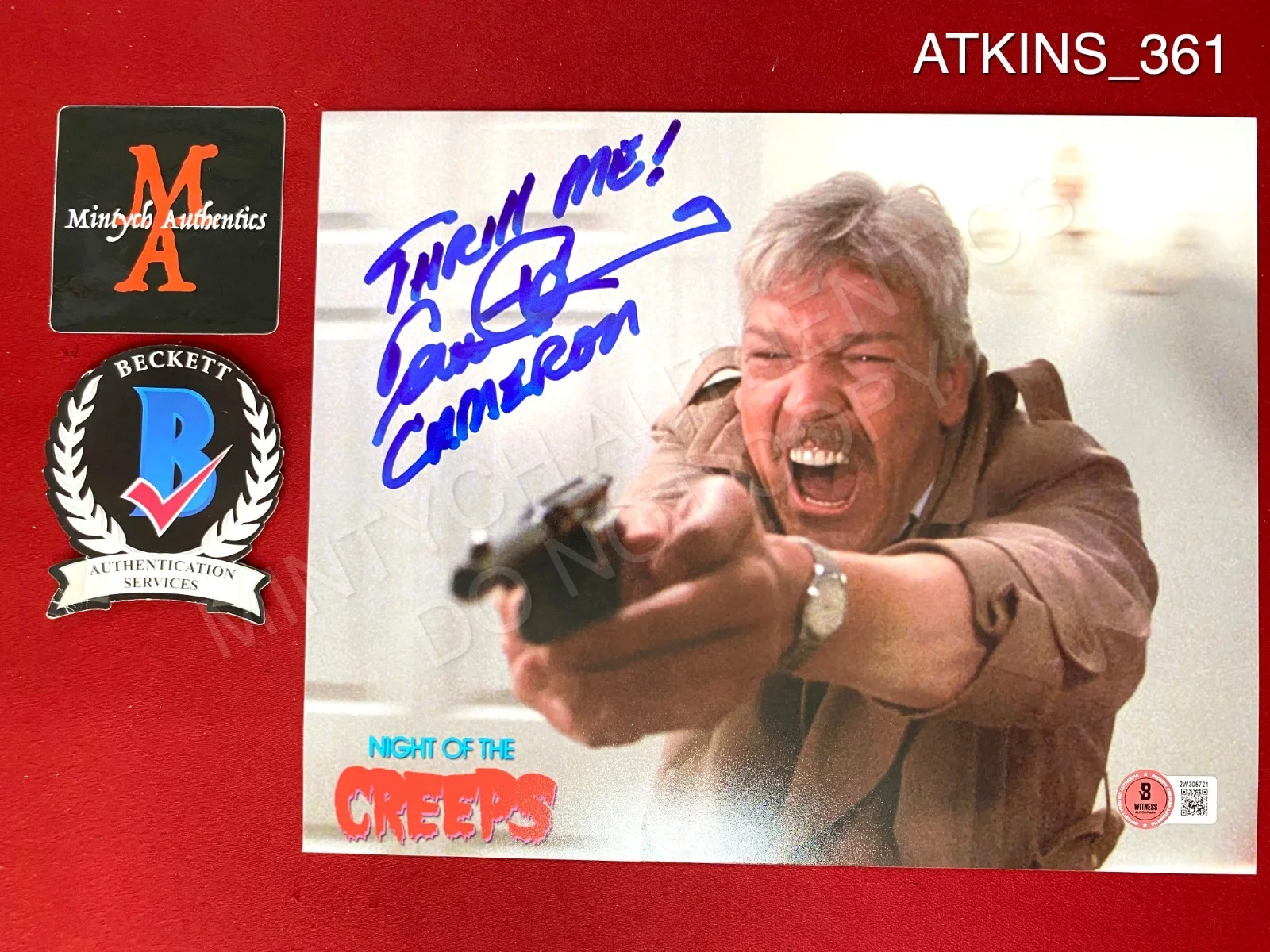 Tom Atkins — Tom Atkins autographed signed 8x10 photo Night of the Creeps Beckett COA horror