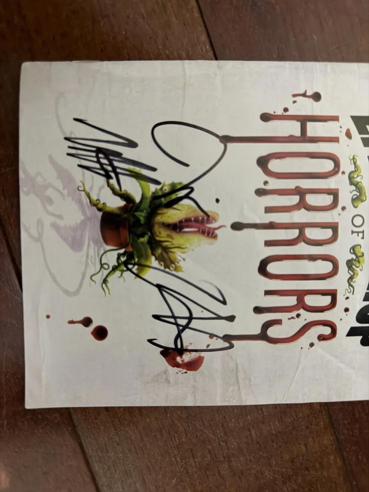 Little Shop of Horrors Original Playbill signed by Milo Manheim and Liz Gillies, изображение 3