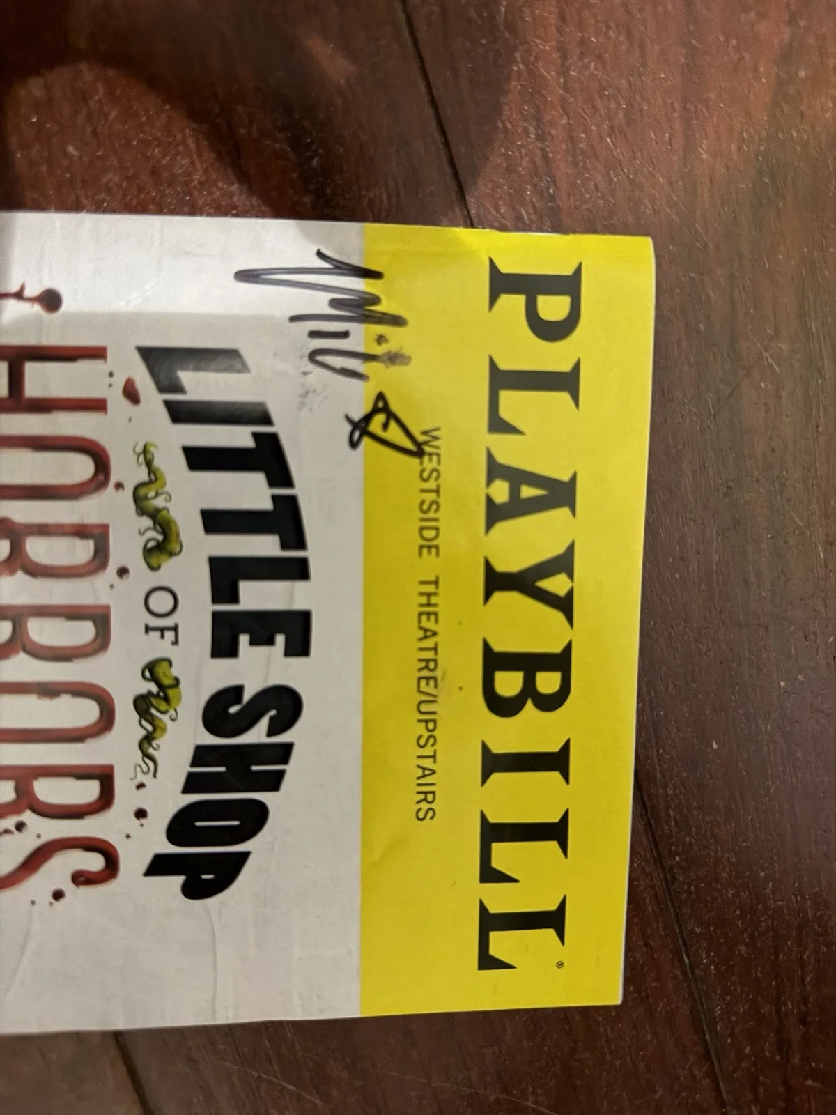 Little Shop of Horrors Original Playbill signed by Milo Manheim and Liz Gillies, изображение 4