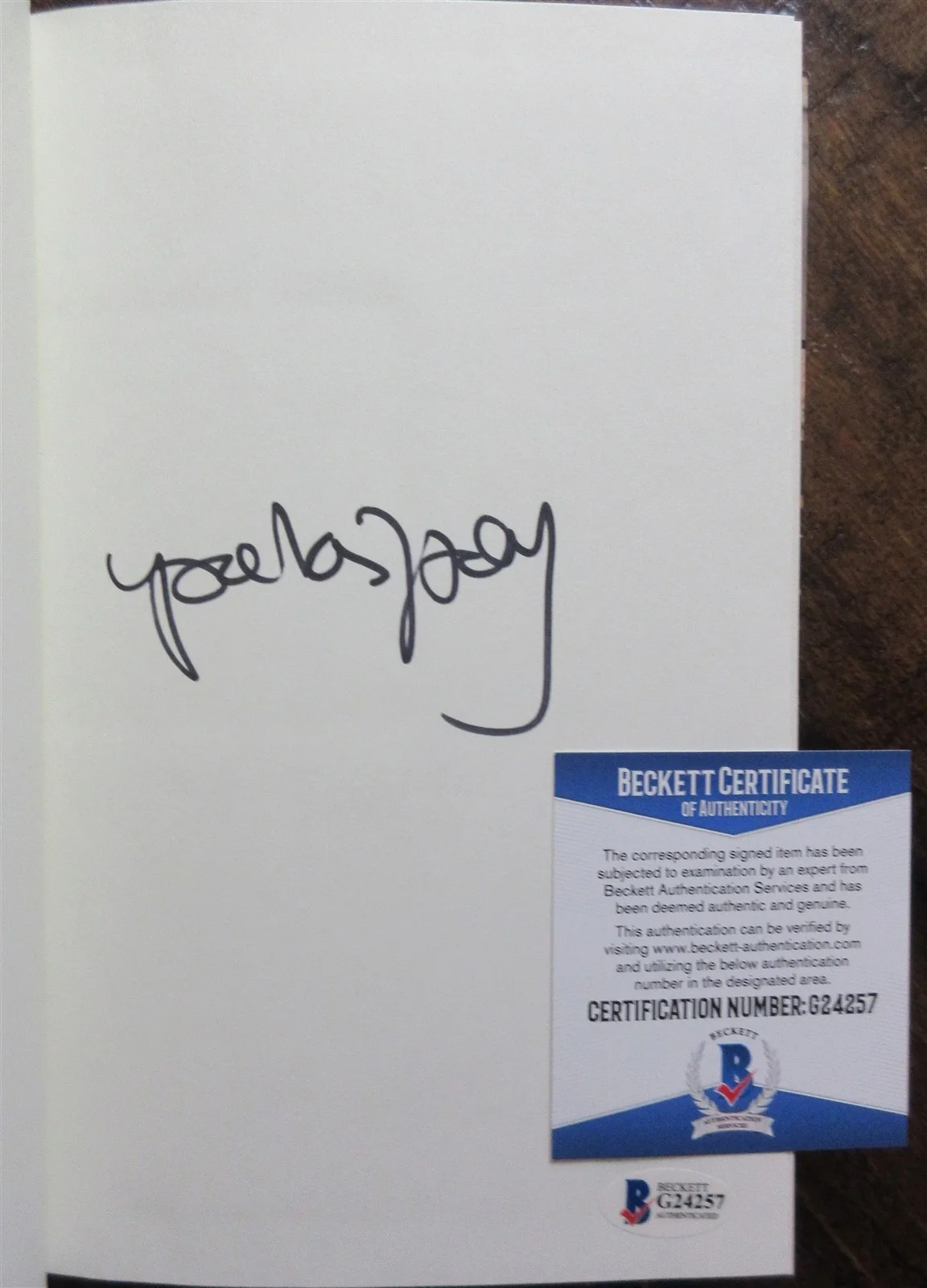 Parker Posey Signed Book - Beckett BAS, image 2