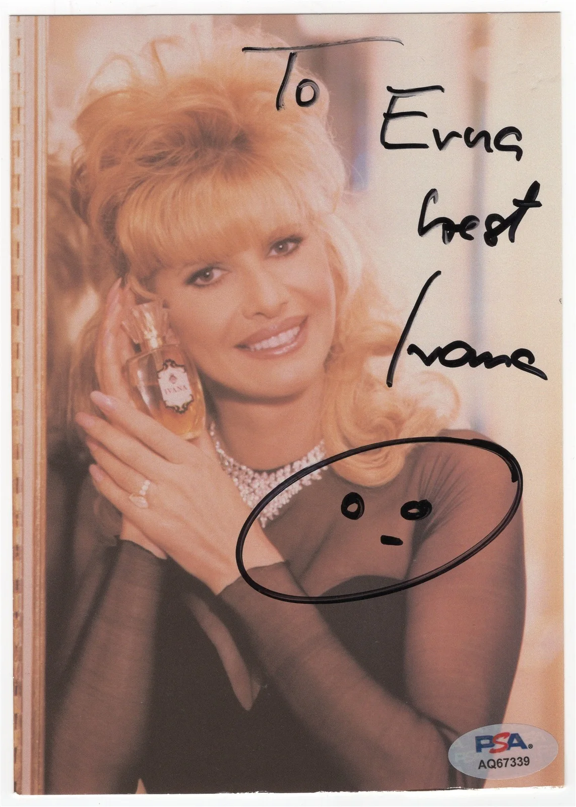 IVANA TRUMP — IVANA TRUMP Signed Cut PSA/DNA Businesswoman