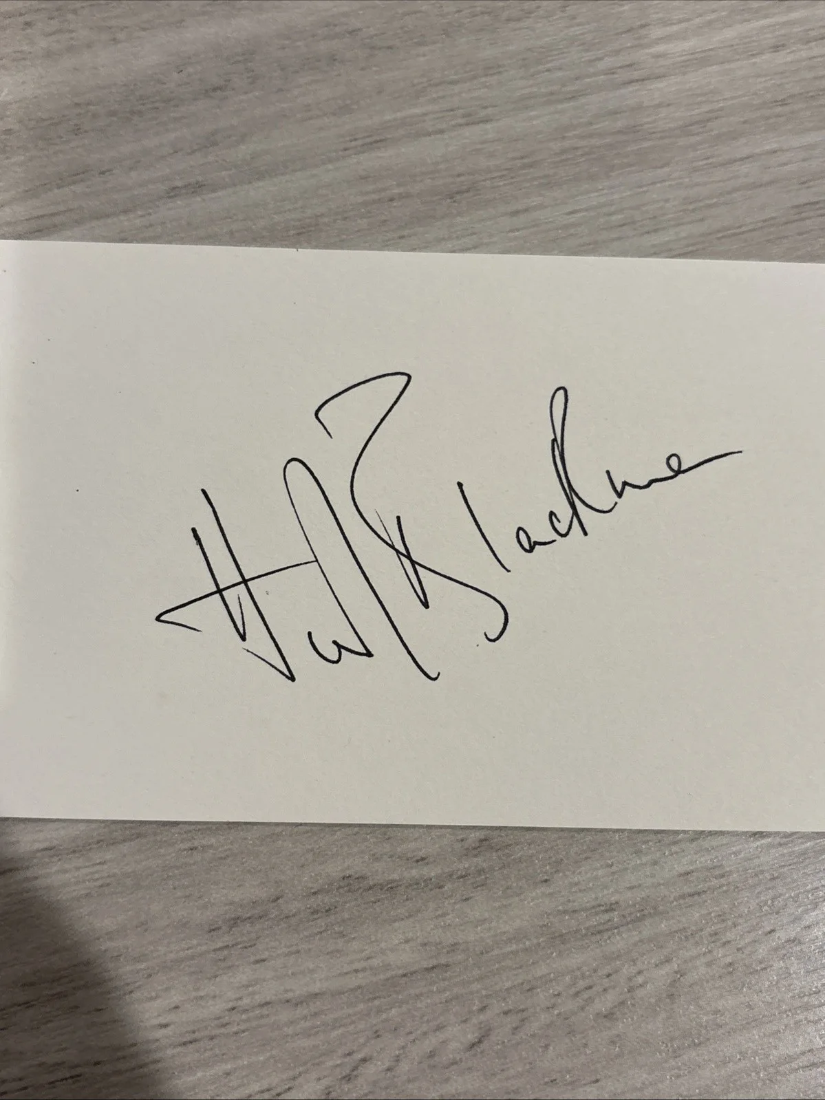 Honor Blackman — Honor Blackman Actress Signed 3x5 Index Card JSA Authenticated, image 2