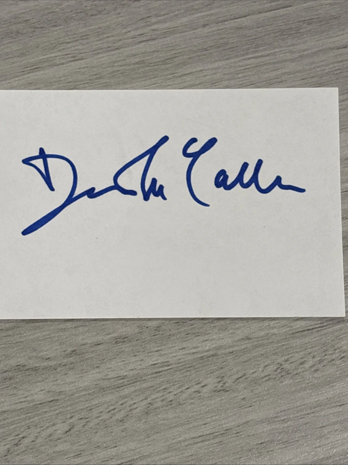 David McCallum — David McCallum Signed, Autographed NCIS Ducky 4x6 Card NO INSCRIPTION, image 2
