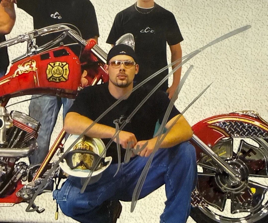 Paul Jr, Paul Sr — Orange County Choppers New York Signed Photo Paul Jr & Paul Sr 14”x11” JD, изображение 4
