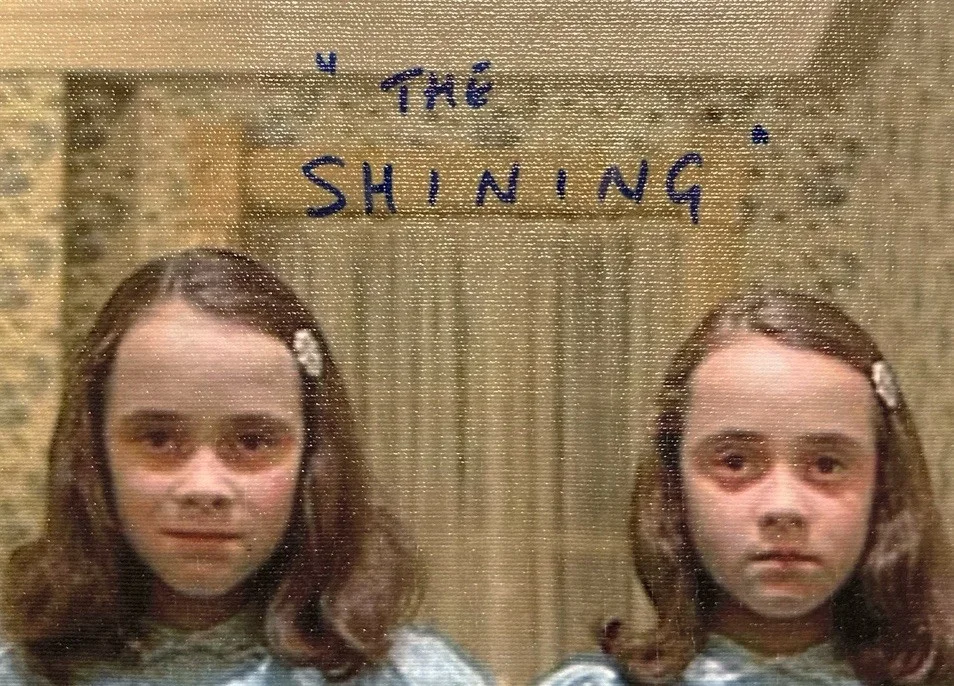 Lisa, Louise Burns — 1980 Signed THE SHINING Promo Matted Print Lisa & Louise Burns 20x22 3/4” JSA JD, изображение 2